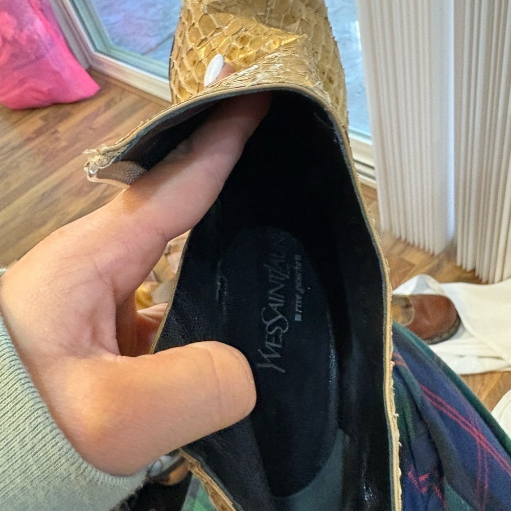 Yves Saint Laurent Vintage Snakeskin Boots - Picture 10 of 10